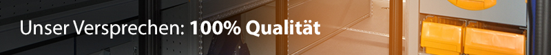 Unser Versprechen: 100 % Qualität.