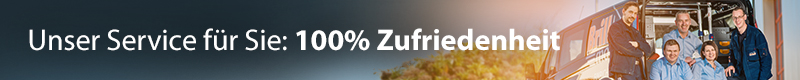 Unser Service: 100 % Zufriedenheit.